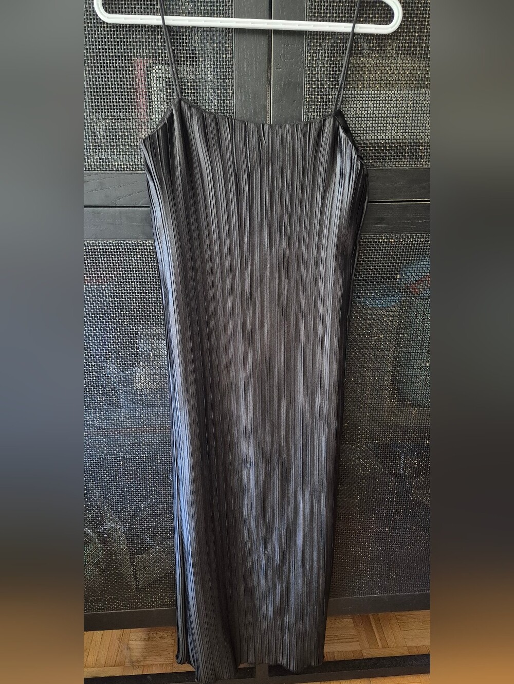 Vintage Satin Little Black Dress